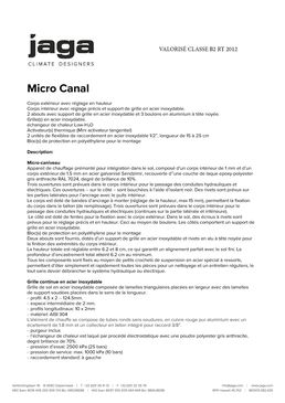 Radiateur encastrable dans le sol | Micro Canal