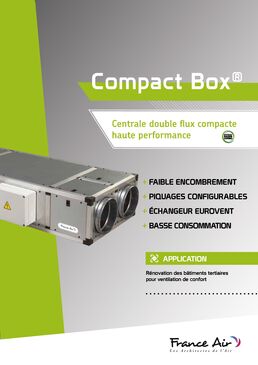 Centrale double-flux compacte à échangeur contre-flux | Compact Box