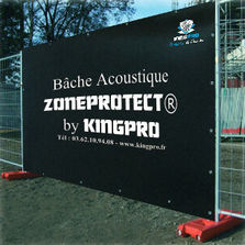 Bâche acoustique -38 dB de chantier | KINGPRO  