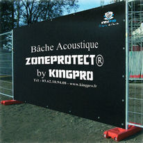 Bâche acoustique -38 dB de chantier | KINGPRO  