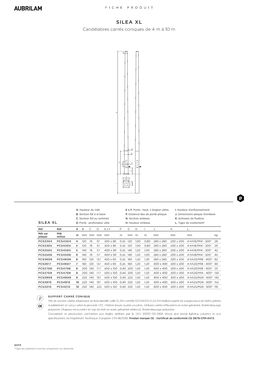 Candélabres carrés coniques de 4 m à 10 m | SILEA XL