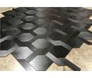 Parquet chêne contrecollé à motifs graphiques structuré réglisse huilé noir | Réglisse S