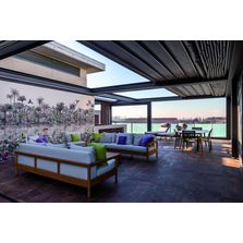 Pergola à toit rétractable par empaquètement | Gennius Isola