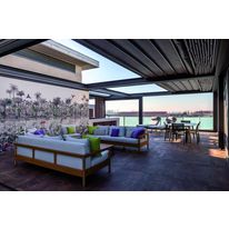 Pergola à toit rétractable par empaquètement | Gennius Isola