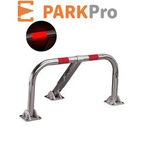 Barrière de parking rabattable en tube acier zingué PARKPRO à cylindre européen | BP50CYD