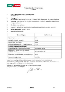 Enduit monocouche semi-allégé pour l’imperméabilisation des parois | MONOREX GM