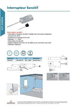 Interrupteur Sensitif pour ruban led | HZK218C