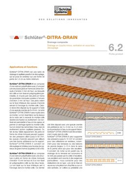 Système de drainage pour protection de terrasse en toute saison | Schlüter-DITRA-DRAIN