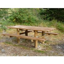 Table de pique-nique en bois massif | ONF