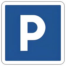 Panneau indication parking gratuit C1a 350 x 350 mm | 1-02-2-036c1