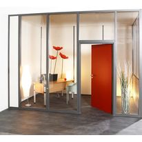 Cloison coupe-feu à ossature aluminium démontable | HF 10