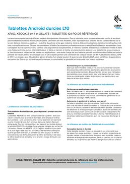 Tablette durcie 2-en-1 | XBOOK L10 