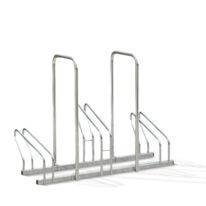 Râtelier 3 vélos côte à côte sur 2 niveaux