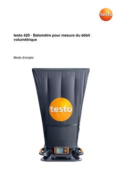 Balomètre pour diffuseur de plafond | Testo 420