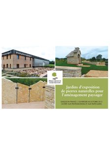 Jardins d'exposition de pierres naturelles pour l'aménagement paysager