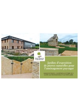 Jardins d'exposition de pierres naturelles pour l'aménagement paysager