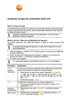 Analyseur pour chaudières à condensation de 4 à 400 kW | Testo 310