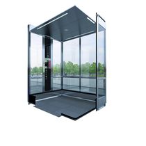 Ascenseur à parois vitrées transparentes ou opaques et système de traction Ecodisc | Monospace Vitré