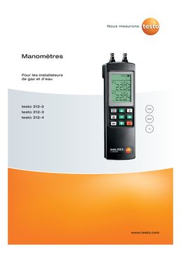 Manomètre de contrôle des installations gaz | Testo 312-2