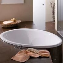 Baignoire encastrée ovale acier titane vitrifié | BettePool Oval