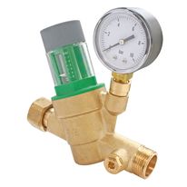 Réducteur de pression 2-en-1 Secupro, avec clapet antipollution NF intégré et manomètre fourni | PRONORM 