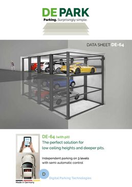 Stationnement indépendant sur trois niveaux avec commande semi-automatique | DE-64