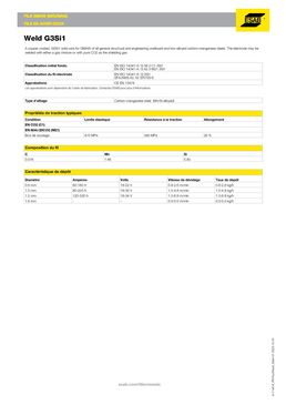 Fil de soudage aciers | Weld G3Si1 | 
