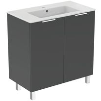 Meuble sur pieds avec lavabo - 80cm 2 portes | Ulysse+ P0280