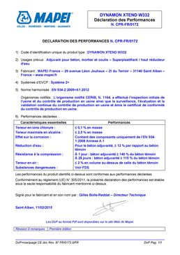 Adjuvant superplastifiant béton sans retardateur de prise | DYNAMON XTEND W332