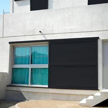 Volet coulissant sur mesure en aluminium simple | VCOUL-ALU-PERS-1V