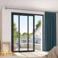 Coulissant PVC à partie centrale étroite | Horizon