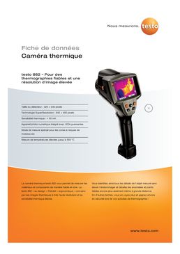 Caméra thermique à résolution d'image polyvalente | Testo 882