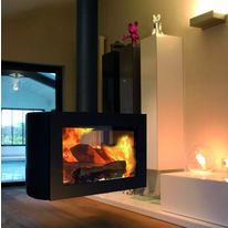 Cheminée suspendue à foyer fermé et rotatif sur 360° | Sax