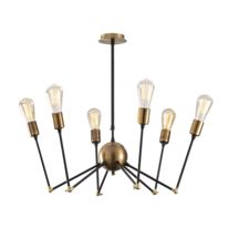 Lampe suspendue Harput noir 6 x E 27 sans ampoule | G011116