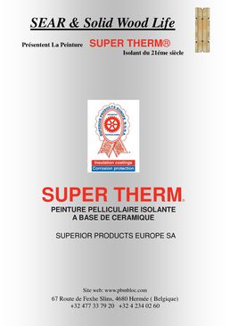 Peinture céramique avec isolant thermique pour murs et toitures | Super Therm