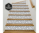 Contremarche d'escalier décorative prête à poser | Graphique ( plusieurs modèles disponibles ) 