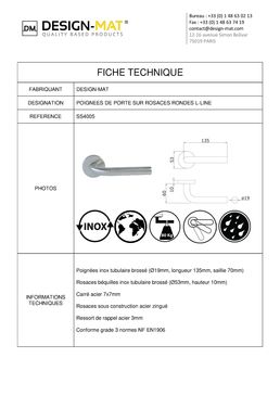 Poignée de porte intérieure | L-Line