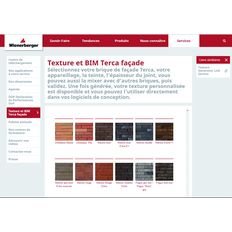 Application pour intégration de rendu BIM en façades terre cuite | Texture et BIM Terca façade