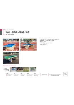 Table de ping pong | Réf. 03021_400BR
