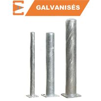 Poteau de protection acier galva Diam.90 - 114 - 159mm | POTG