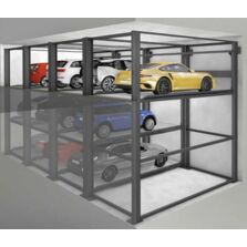 Stationnement indépendant sur trois niveaux avec commande semi-automatique | DE-64