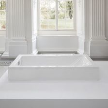 Baignoire rectangulaire semi-encastrée acier titane vitrifié 2 dimensions | BetteOne Highline