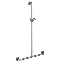 Barres d'appui Chromée pour PMR - Main courante en T600 x 1200 mm | 01245