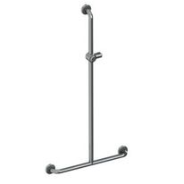 Barres d'appui Chromée pour PMR - Main courante en T600 x 1200 mm | 01245