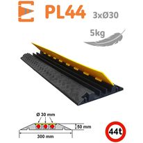 Protège câble modulaire 3 canaux diamètre 30 mm en polyuréthane et PE | 