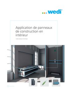 Application de panneaux de construction en intérieur