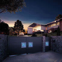 Portails en aluminium à éclairage LED intégré | Night & Day