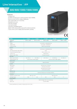 Onduleur électrique FSP | iFP 1000/1500/2000