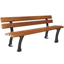 Banc public en bois exotique Burgos