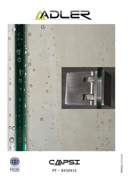 Quincaillerie pour paroi de douche sans joints PVC | Douche Capsi